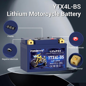 Forgetyo battery installed in a motorcycle showing improved starting reliability benefit