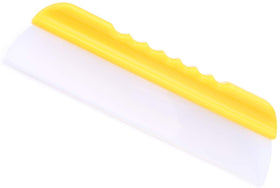 Forgrace front view of 12-inch squeegee showing yellow handle for easy grip