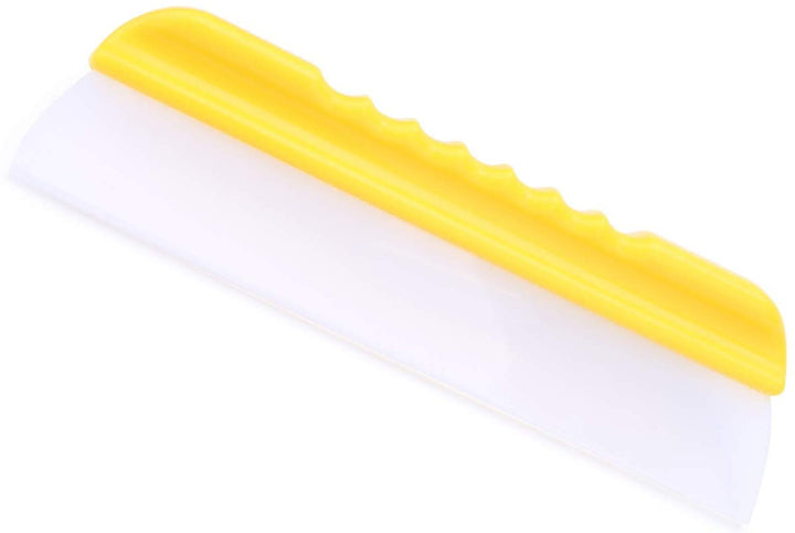 Forgrace front view of 12-inch squeegee showing yellow handle for easy grip