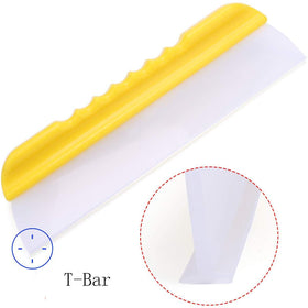 Forgrace squeegee in use on car windshield demonstrating fast water removal