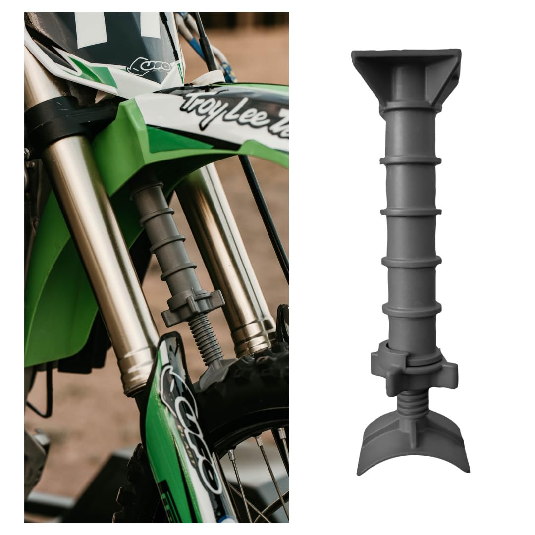 Fork-King front view of the fork support showing compact protection