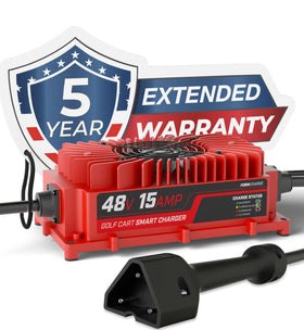 FORM 48V charger front view showing compact housing and easy mounting benefit