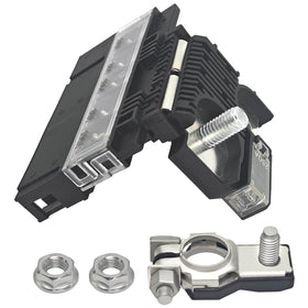 Formiden front view terminal assembly showing full fusible block and neat cabling benefit