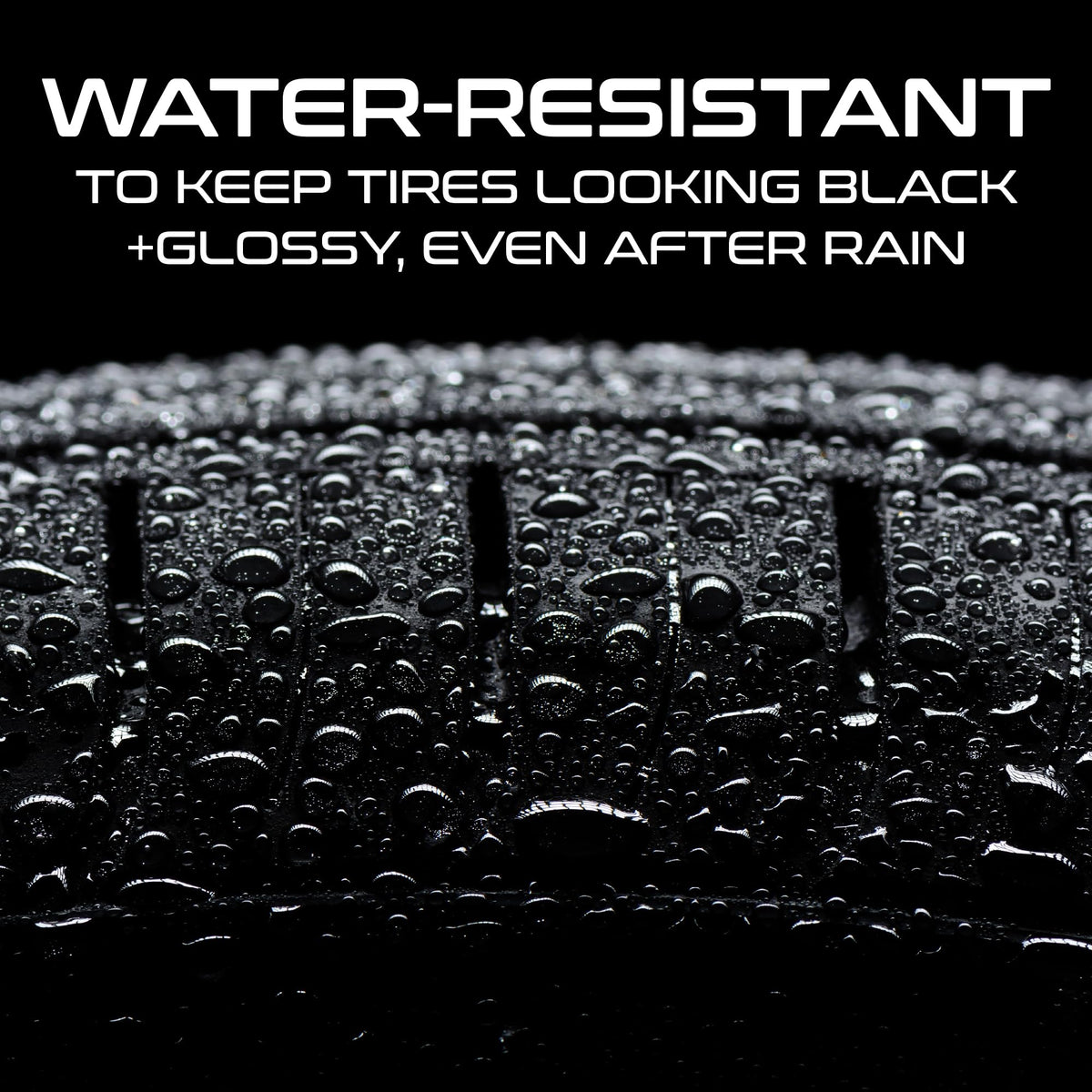 Formula 1 before and after tire comparison showing dramatic color restoration benefit