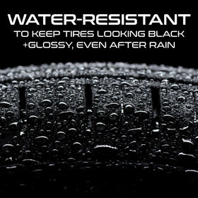 Formula 1 before and after tire comparison showing dramatic color restoration benefit