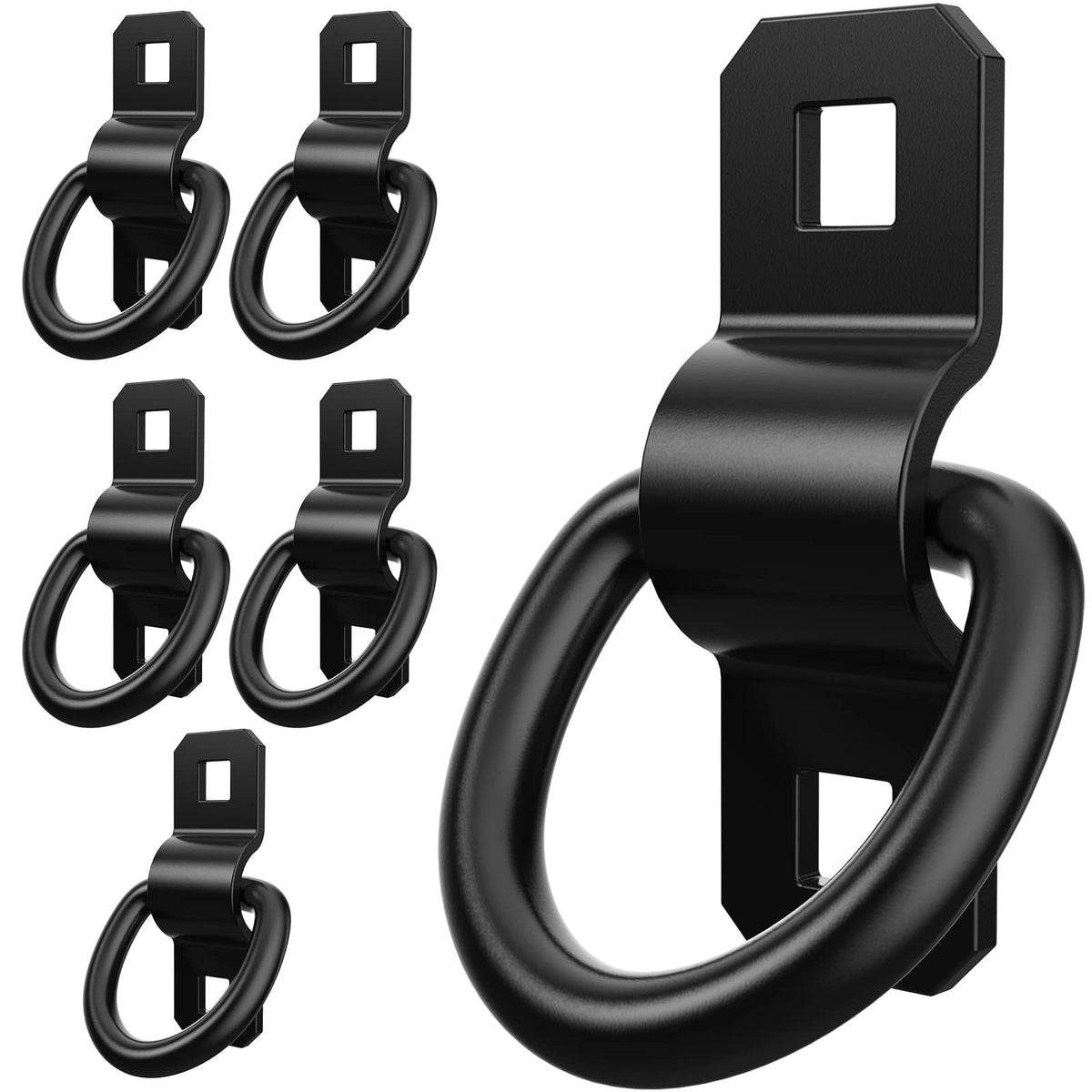 ForoGore front view of six D rings showing durable finish and packaging benefit