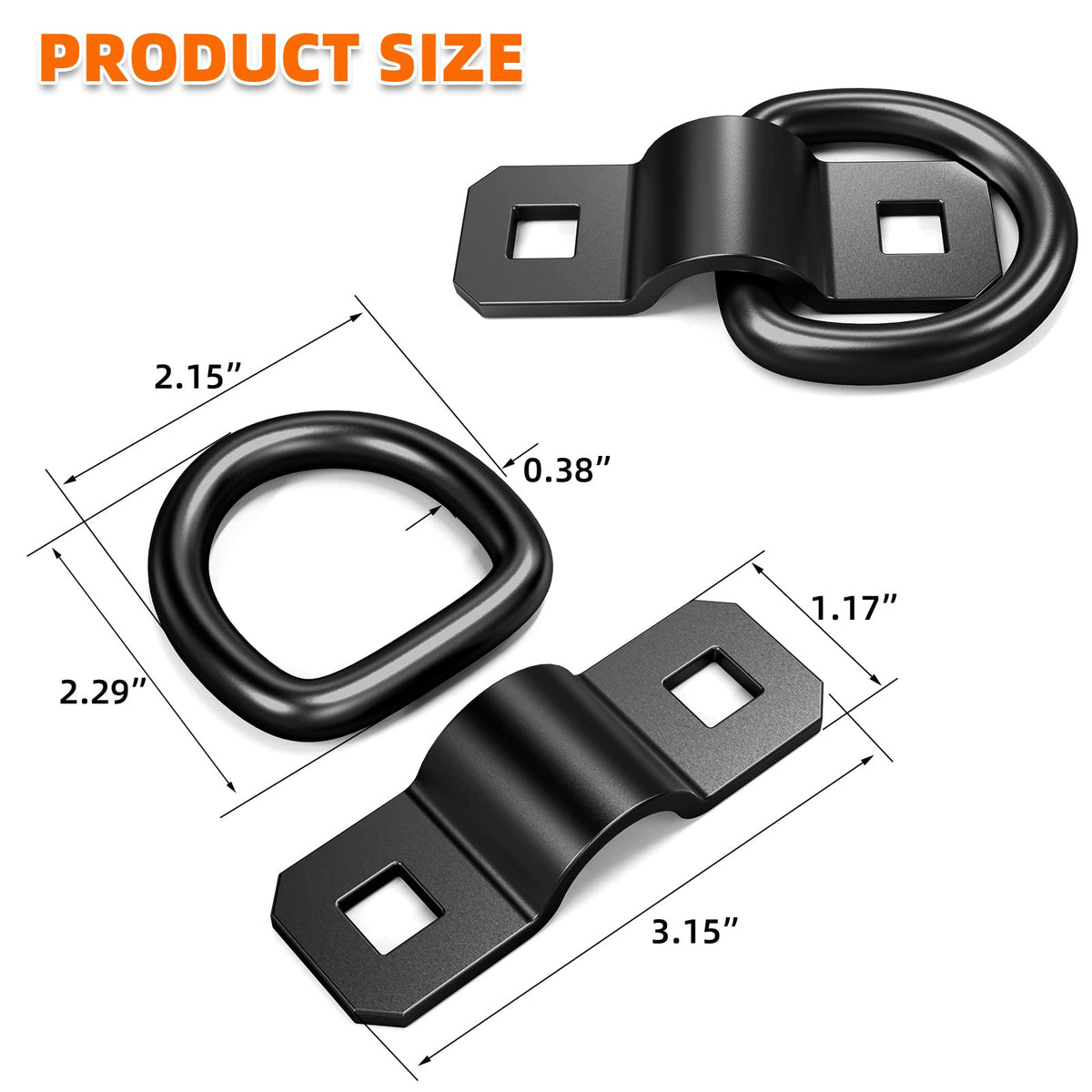 ForoGore D ring mounted on trailer deck demonstrating secure attachment point
