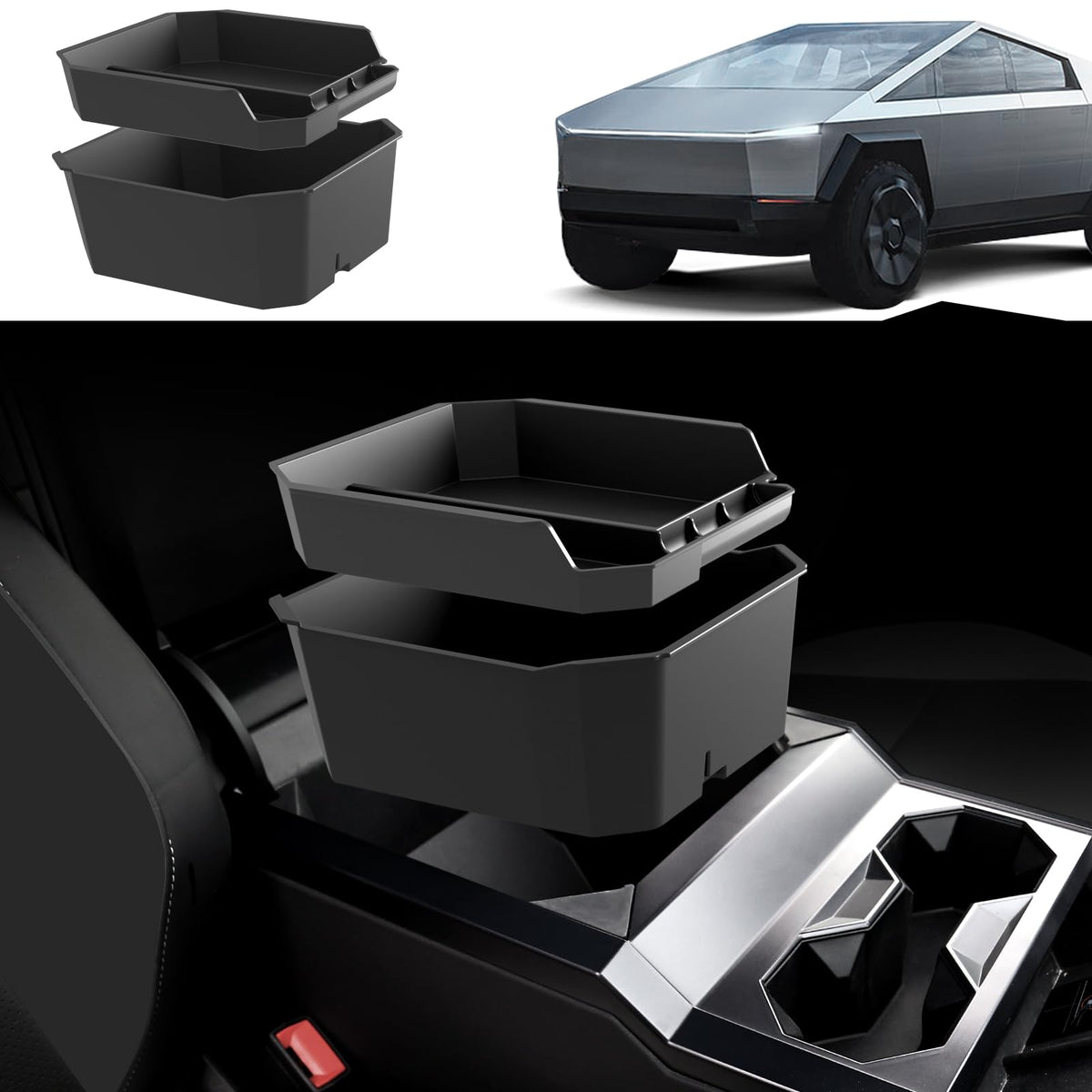Foronetry front view showing organizer fit and tidy storage benefit