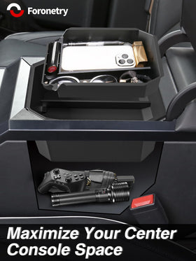 Foronetry lower layer open for larger items and neat storage benefit