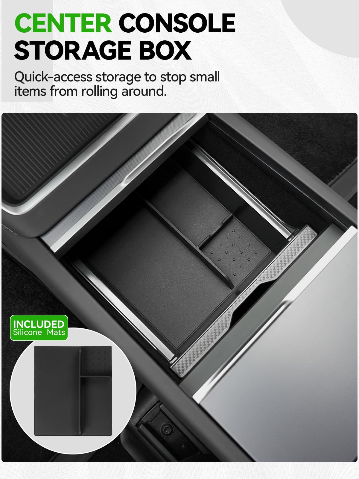 Foronetry under-seat storage bin installed offering hidden bulk-item storage