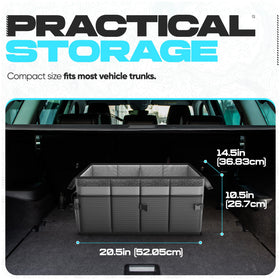 FORTEM open compartments filled with groceries and tools showing organized storage