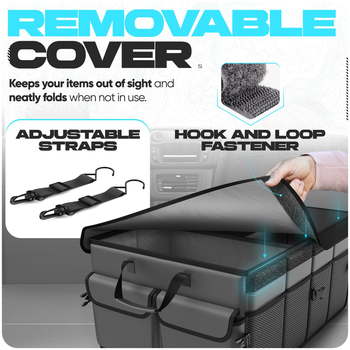 FORTEM with detachable lid removed showing concealed storage and privacy benefit
