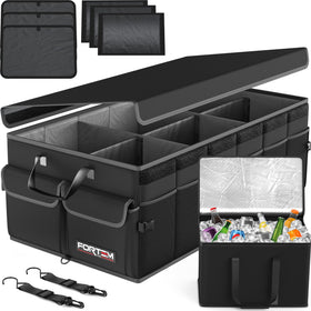 FORTEM front view showing reinforced box design and multiple compartments for neat storage