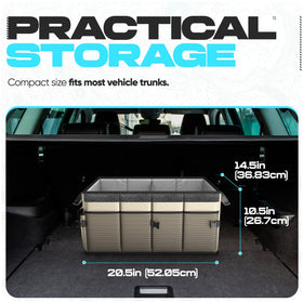 FORTEM placed in an SUV trunk showing stable anti-slip placement benefit
