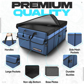 FORTEM interior compartments open showing separation and quick organization benefit
