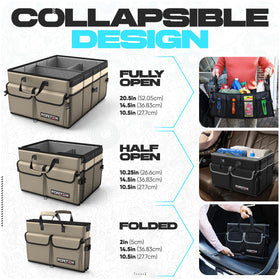 FORTEM interlocking buckles connecting two organizers for modular expansion