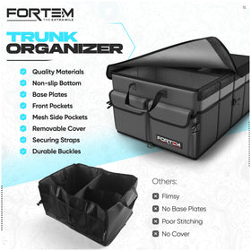 FORTEM lifestyle image with groceries loaded showing protection and easy carrying