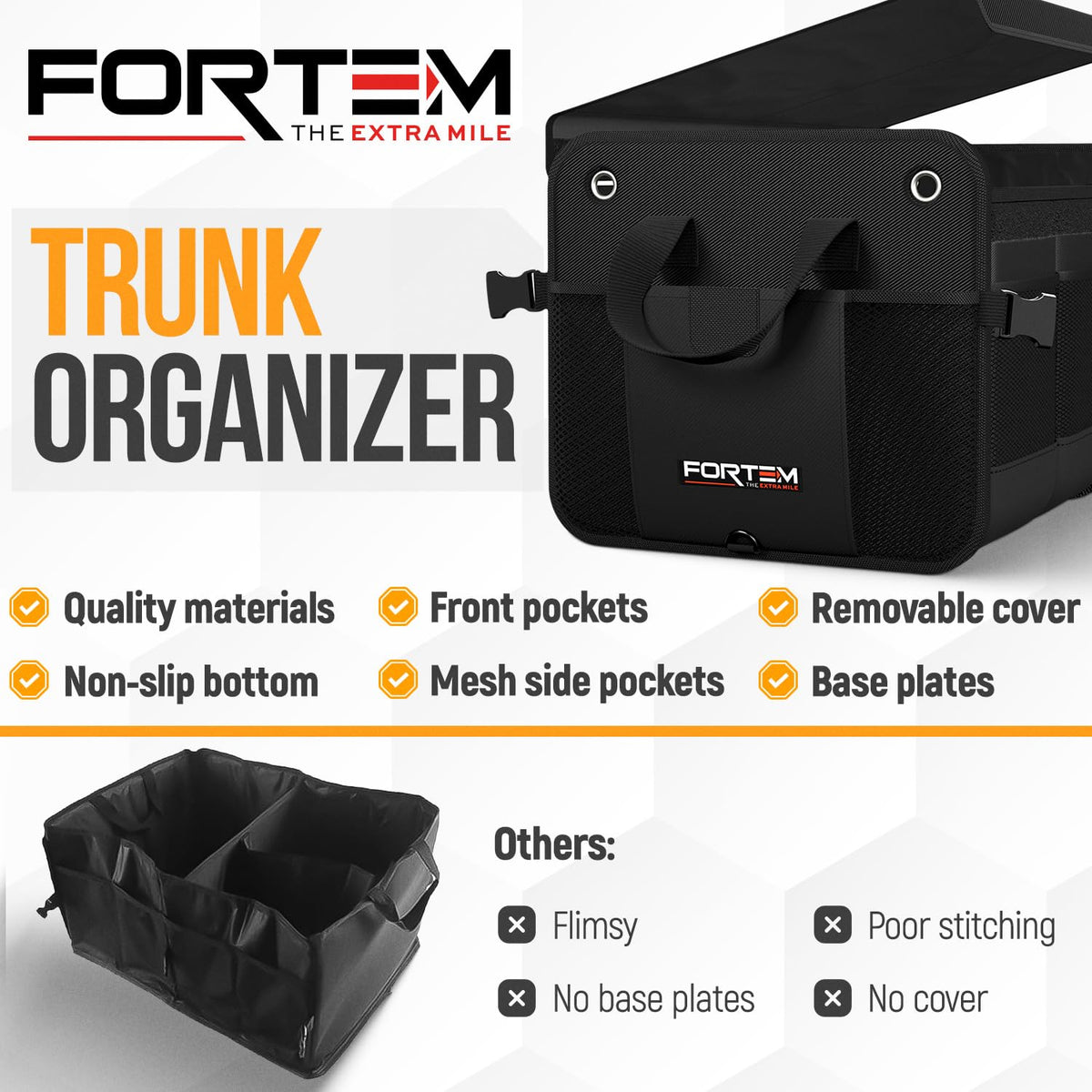 FORTEM used with grocery bags to show protection and spill containment benefit