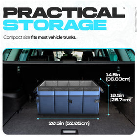 FORTEM non-slip base detail preventing sliding for safer trunk organization benefit