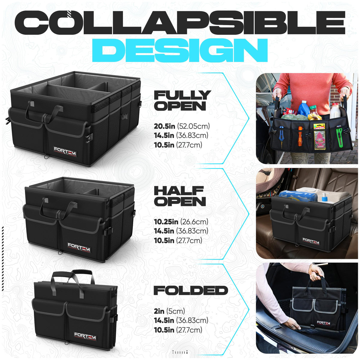 FORTEM removable lid open with concealed storage improving security