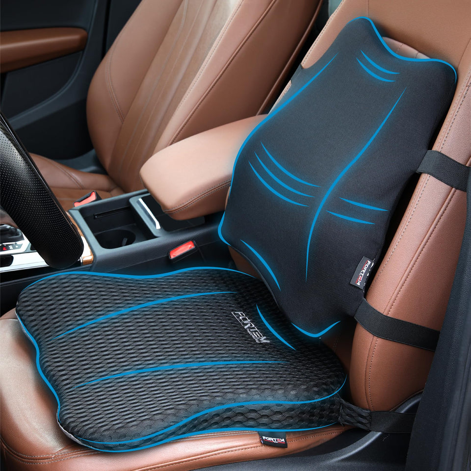 FORTEM seat cushion front view showing contour and improved comfort