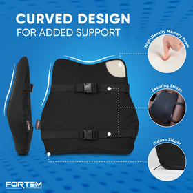 FORTEM strap detail showing adjustable fastenings for secure placement