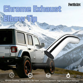 FortisArc elbow beside ruler showing dimensions and easy compatibility benefit