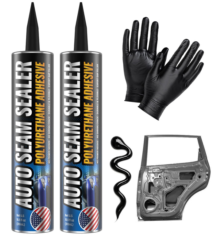 FORTIVO front packaging showing two black seam sealer tubes and included accessories, ready for repairs