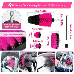 Fortuning's JDS drill brush attachments displayed for heavy scrubbing tasks