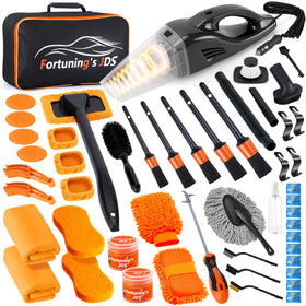 Fortuning's JDS full kit layout showing all 61 pieces for complete cleaning