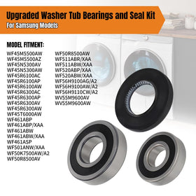 Foruly bearings held in hands for scale showing dimensions benefit: easy part identification