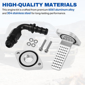 Foruly kit installed on engine showing precise fitment for Ford Powerstroke models