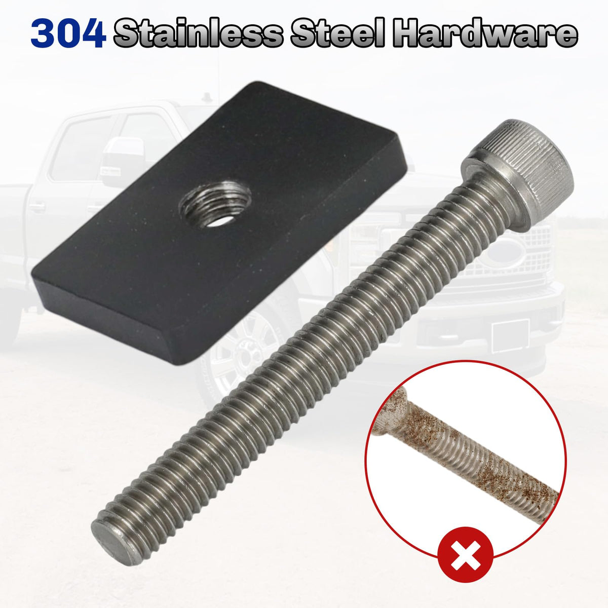 Foruly stake pocket nut inside pocket showing secure internal anchoring benefit