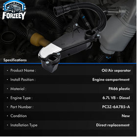 FORZEEY size comparison with wrench showing compact direct-fit benefit