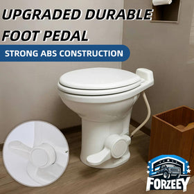 FORZEEY pedal next to ruler for scale, clear size comparison for buyers