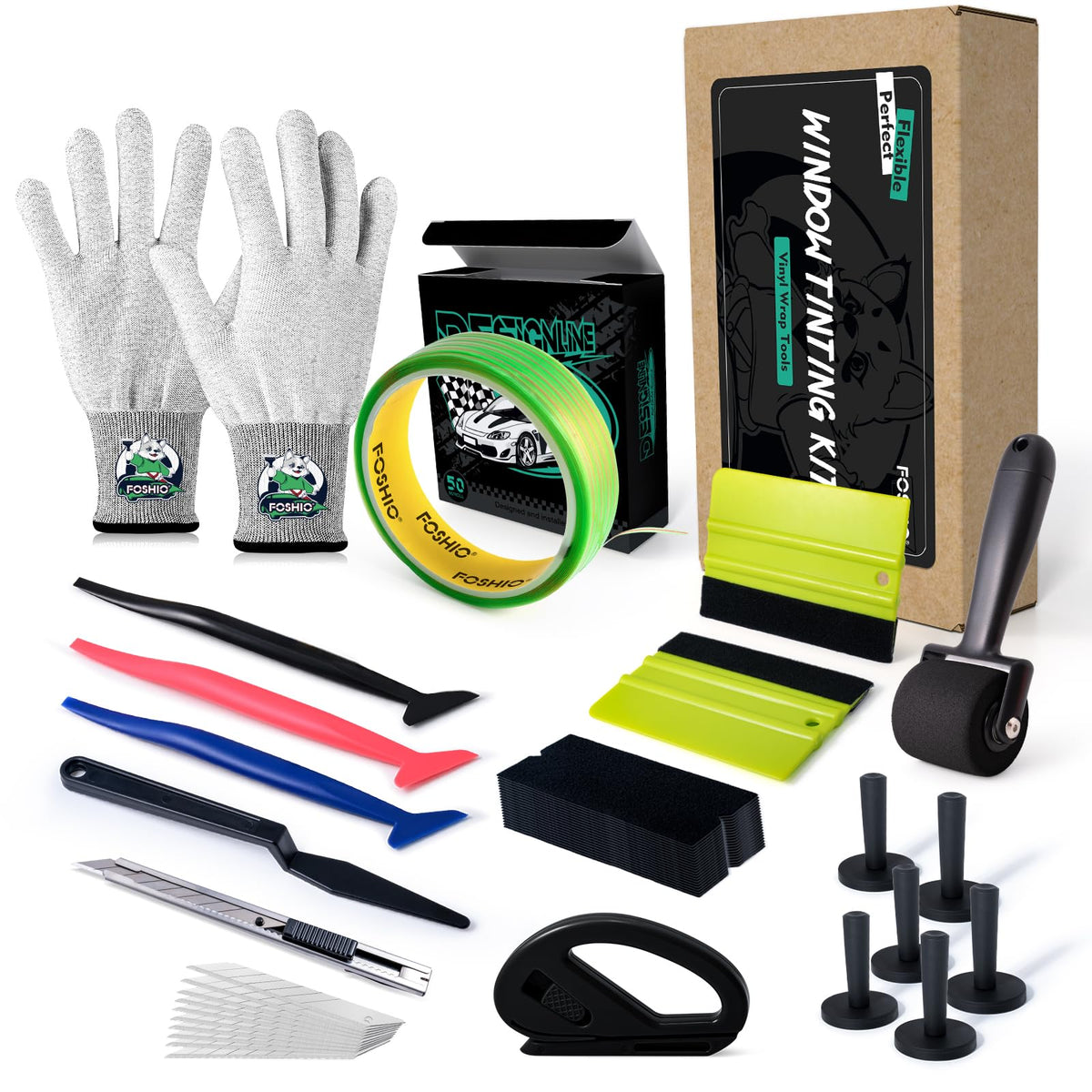 FOSHIO kit front view showing complete tool set and organized layout for quick access