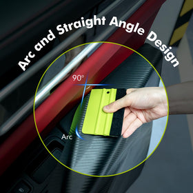FOSHIO micro squeegee set displaying different profiles for tight curves