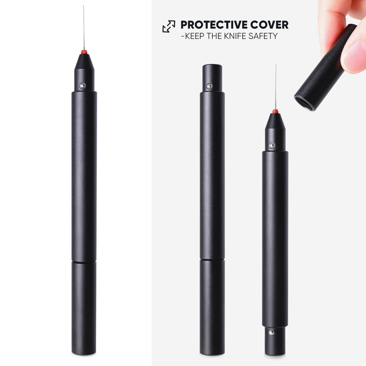 FOSHIO packaged kit layout showing tool plus spare needles for job-ready convenience benefit