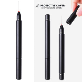 FOSHIO packaged kit layout showing tool plus spare needles for job-ready convenience benefit
