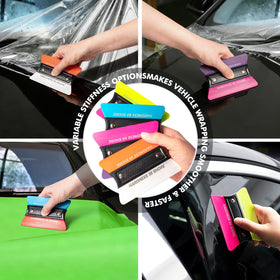 FOSHIO squeegee size comparison in hand demonstrating comfortable control