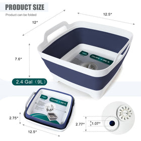 FOSJGO folded basin flat profile for compact storage and space saving