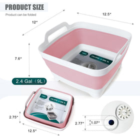 FOSJGO folded basin flat for compact storage and travel