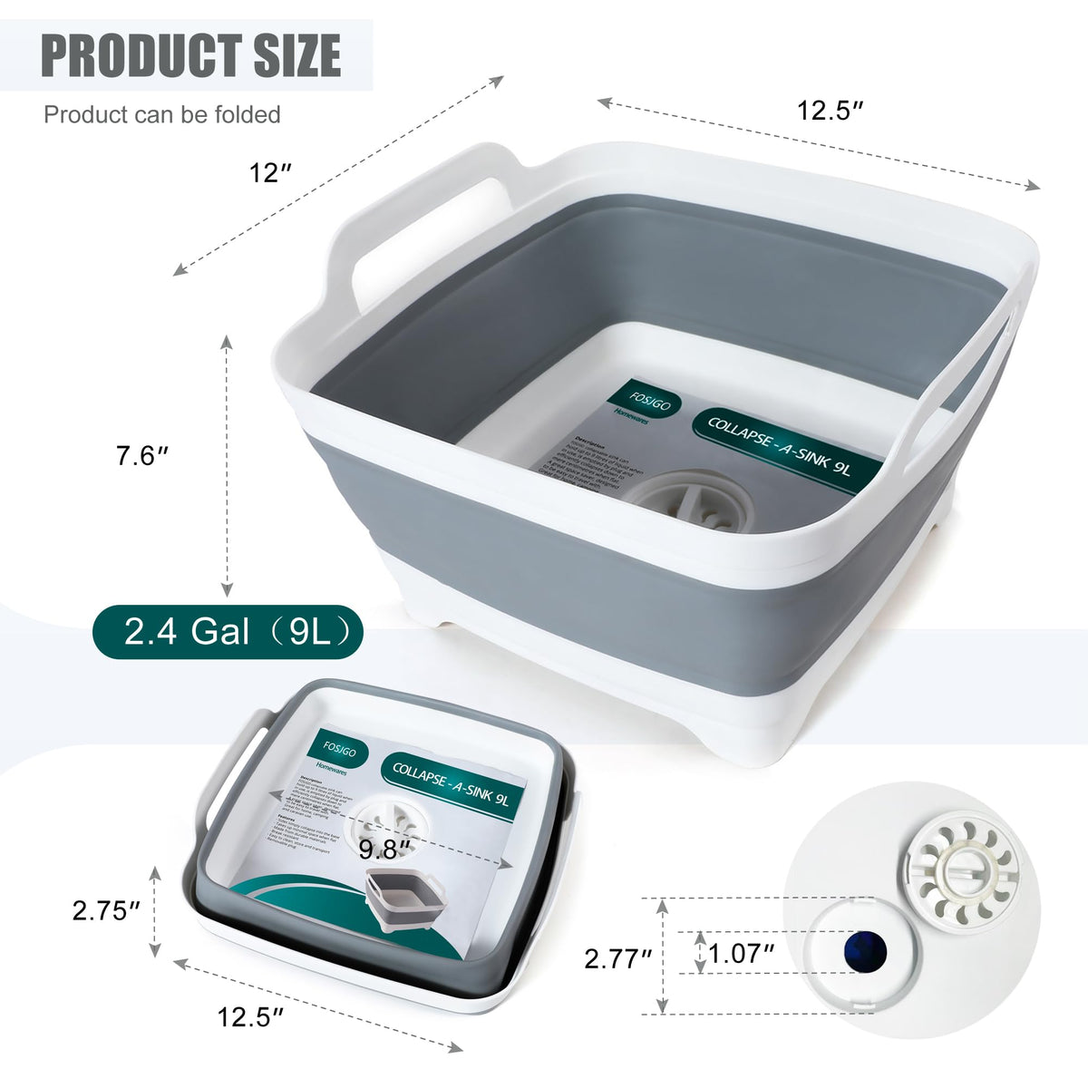 FOSJGO detailed rim and handles offering sturdy grip