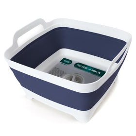 FOSJGO front view of collapsible basin showing full capacity and clean rim