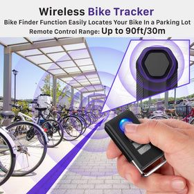 Fosmon mounted on scooter handlebar illustrating easy accessibility
