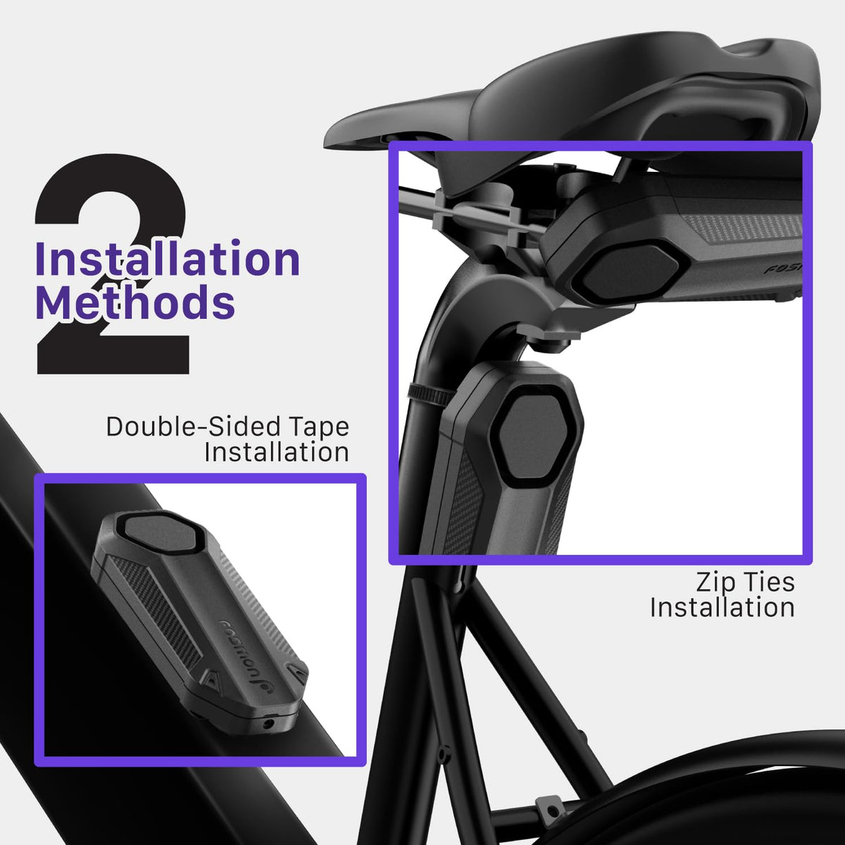 Fosmon remote fob closeup demonstrating quick arming benefit