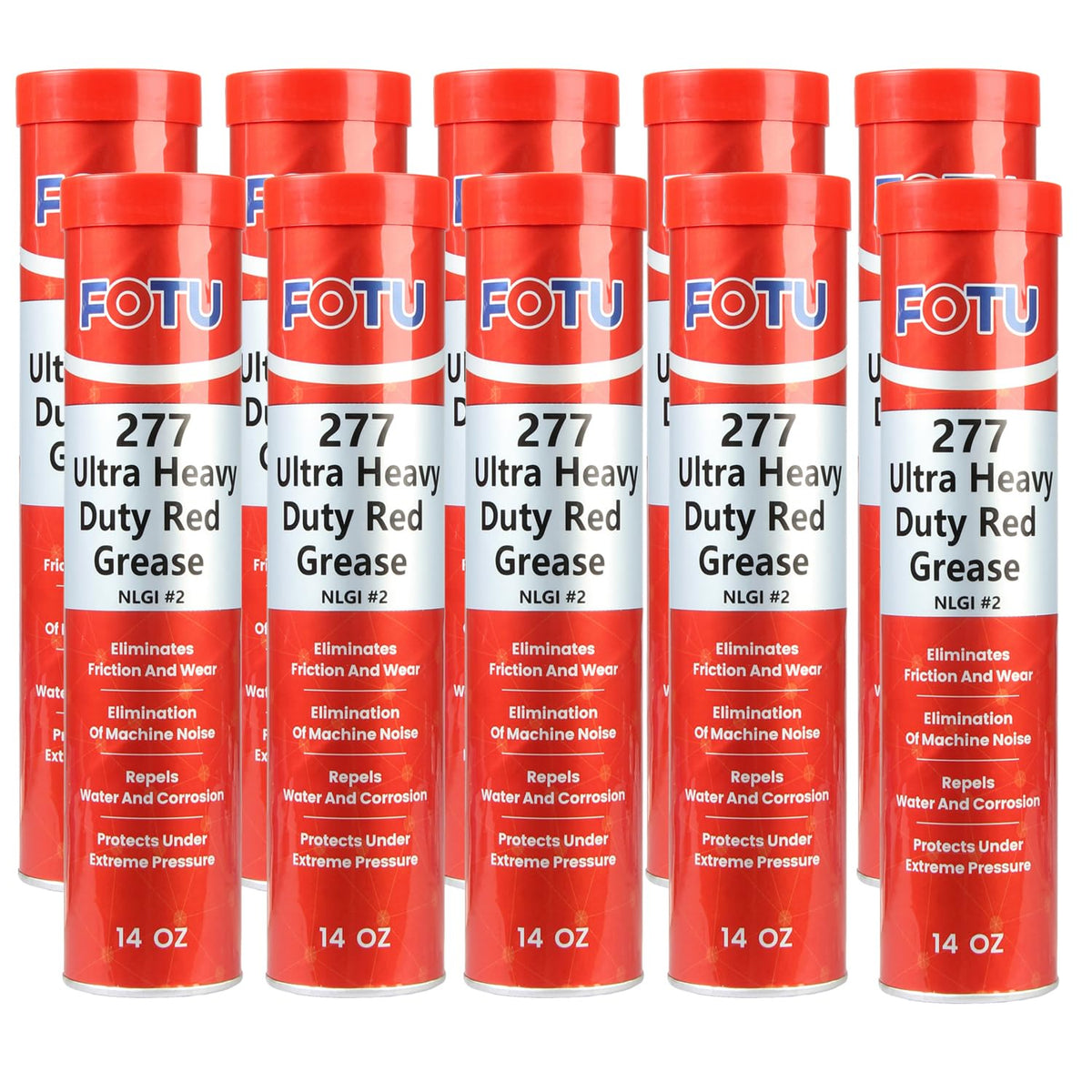 FOTU red grease tube front packaging showing product and quantity benefits