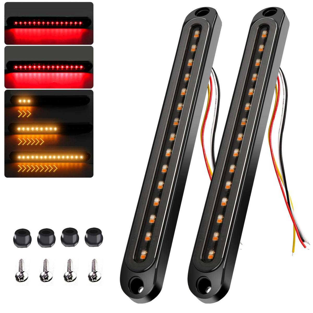 FOUFLY front-facing tail light bar showing compact profile and bright output