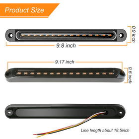 FOUFLY hand holding light bar showing size and easy installation
