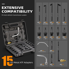 FOUR UNCLES ATF adapters set laid out to show compatibility benefits across transmissions